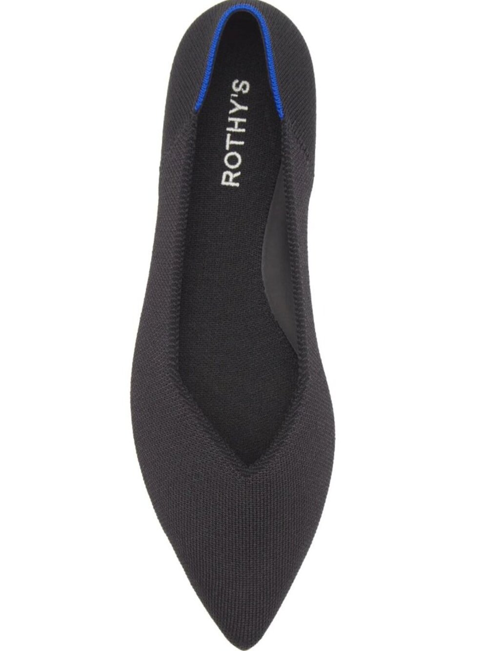 Rothy's The Point II Pointed Toe Flat Flats Black Size 7